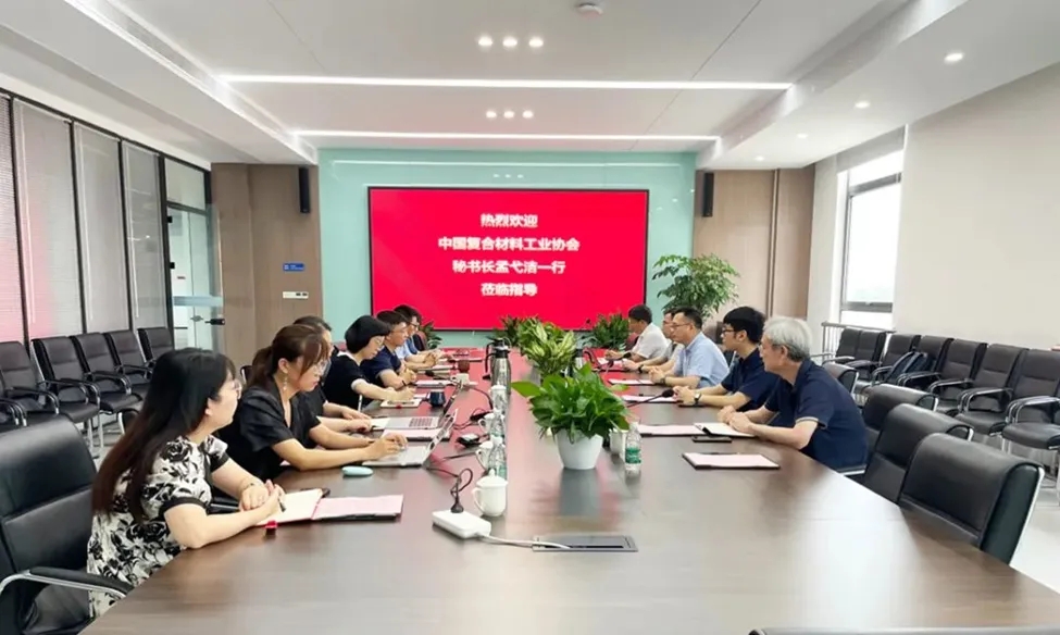 中國復合材料工業協會秘書長孟弋潔率隊前往南京玻纖院標研院交流洽談