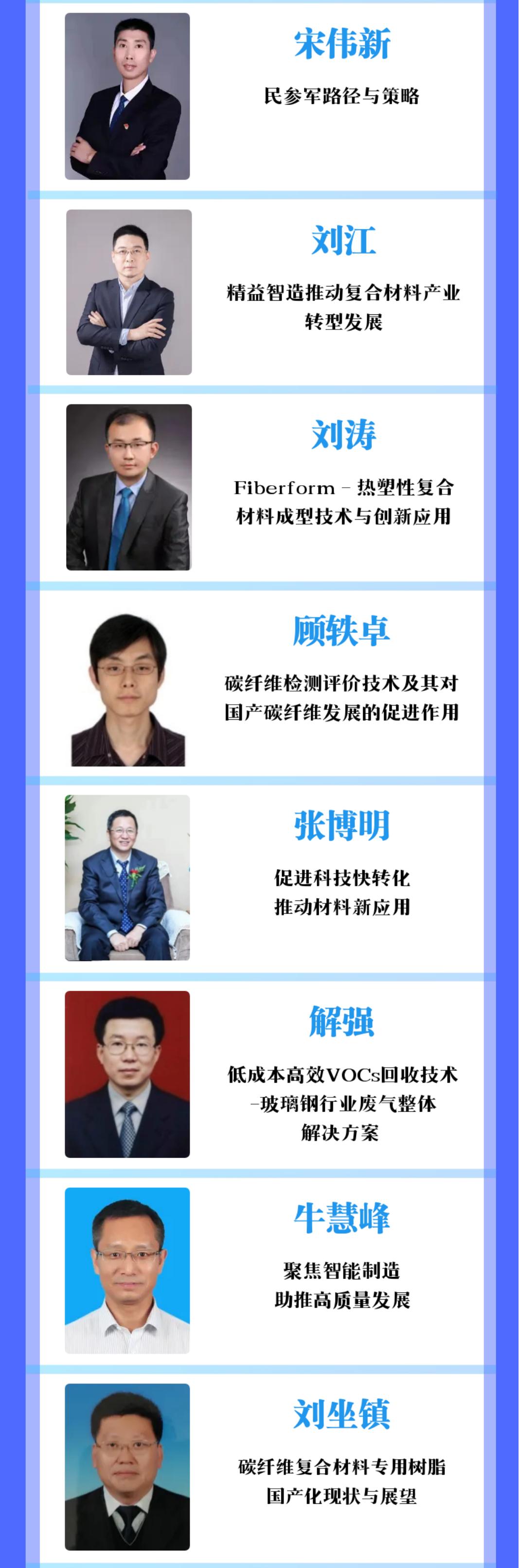 【報(bào)告嘉賓】行業(yè)大咖云集，共同探討復(fù)合材料產(chǎn)業(yè)核心技術(shù)發(fā)展趨勢(shì)與應(yīng)對(duì)策略