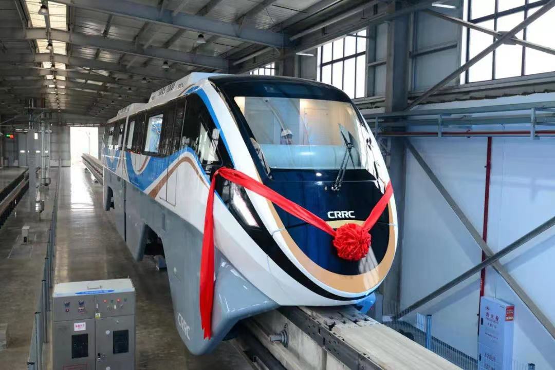 碳纖維復合材料！國內首列單軌車輛在重慶下線
