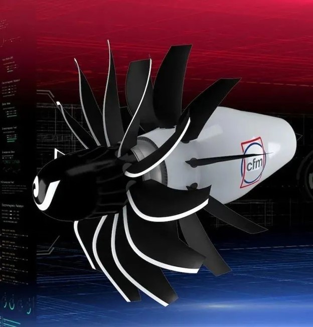 新一代開放式風扇發動機RISE：風扇直徑3.3米，葉片采用碳纖維復合材料，減排20%，減重1噸